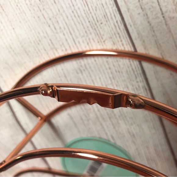 NWT Rose Gold Industrial Monogram Letter Wall Decor & Table Top Accent “S” - Picture 5 of 11